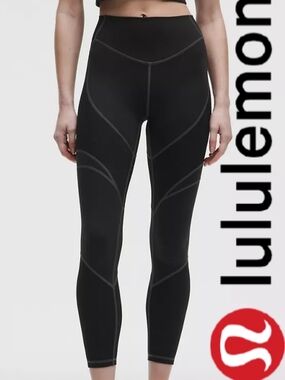 NWT Lululemon Everlux Panelled High-Rise Tight 25" - BLACK